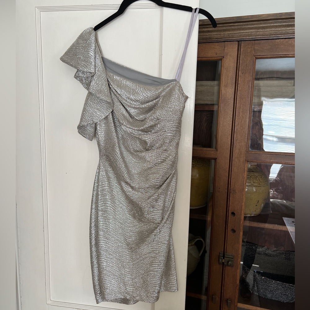 Gorgeous One Shoulder Hailey Logan by Adrianna Papell Mini Dress